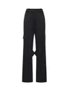 Courrèges Belt Loop Cargo Pants In Black