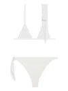 Courrèges White Scarf Bikini Set In Heritage White
