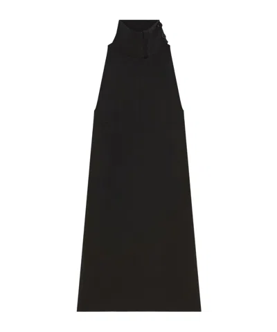 Courrèges Scarf Mini Dress In Black