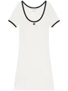 Courrèges Scoop Neck Dress With Embroidered Logo