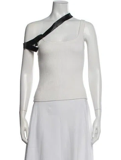 Pre-owned Courrèges Scoop Neck Sleeveless Top In Pink
