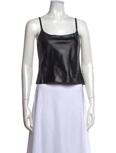 Pre-owned Courrèges Scoop Neck Sleeveless Top W/ Tags In Black