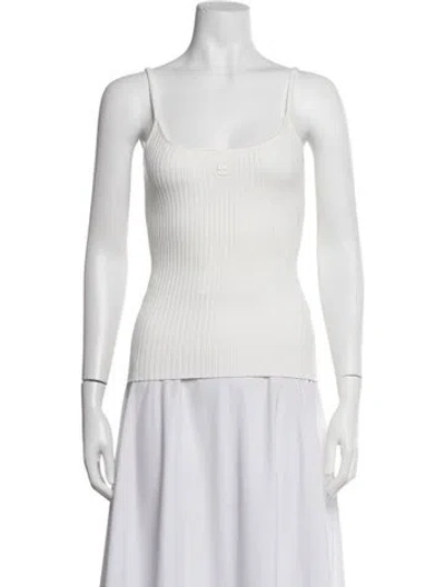 Pre-owned Courrèges Scoop Neck Sleeveless Top W/ Tags In Pink