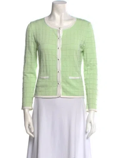 Pre-owned Courrèges Scoop Neck Sweater In Green