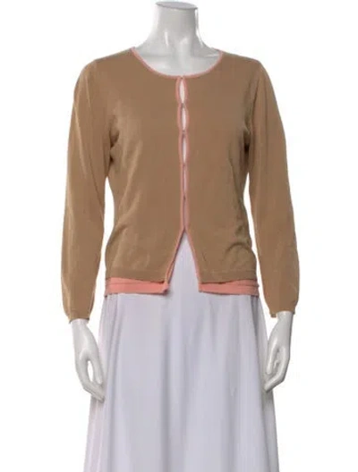Pre-owned Courrèges Scoop Neck Sweater In Neutral