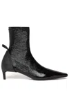 Courrèges Scuba 40mm Vinyl Boots In Black