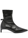 Courrèges Scuba 45mm Leather Boots In Black