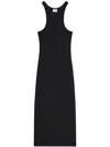 Courrèges Courregès Canale Navy Scuba Straps Dress In Black