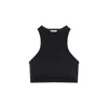 Courrèges Courregès Scuba Tech Jersey Bra In Black
