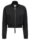 Courrèges Scuba Bomber Jacket Casual Jackets And Parka Black