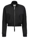 Courrèges Scuba Bomber Jacket Casual Jackets And Parka Black In Black