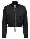 Courrèges Scuba Bomber Jacket Casual Jackets And Parka Black In Black