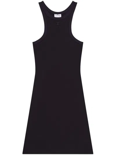 Courrèges Courreges Women Short Scuba Dress In Black