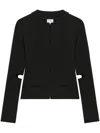 Courrèges Technical Jersey Scuba Jacket In Black