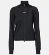 Courrèges Courreges Interlock Jersey Track Jacket For Athletic In Black