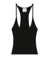 Courrèges Scuba Knitted Tank Top In Black