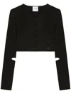 Courrèges Scuba Knitted Jacket In Black