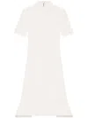 Courrèges Scuba Mini Dress In Neutrals