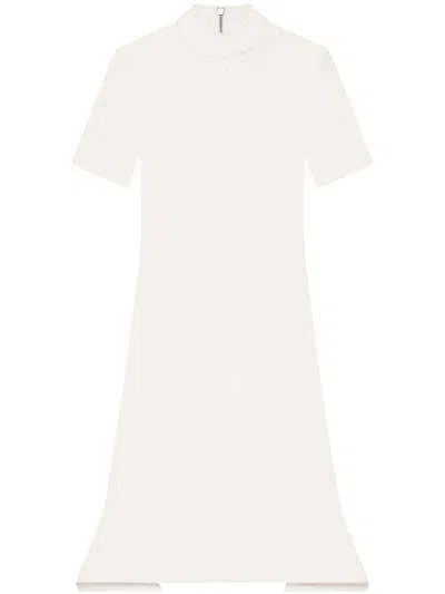 Courrèges Scuba Mini Dress In Neutrals