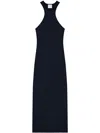 Courrèges Courregès Canale Navy Scuba Straps Dress In Blue