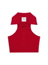 Courrèges Topwear In Red Viscose In Red