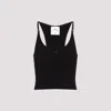 Courrèges Scuba Rib Knit Tank Top In Black
