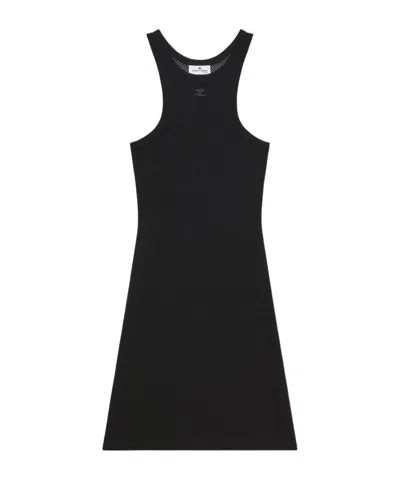 Courrèges Courreges Women Short Scuba Dress In Black