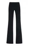 Courrèges Scuba-tech Jersey Bootcut Pants In Black