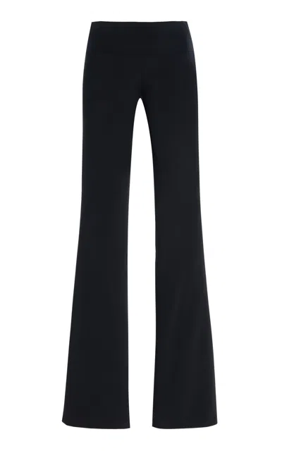Courrèges Scuba-tech Jersey Bootcut Pants In Black