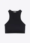 Courrèges Courregès Scuba Tech Jersey Bra In Black