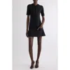 Courrèges Scuba Technical Jersey Minidress In Black