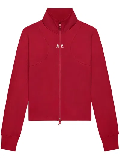 Courrèges Scuba Track Jacket In Red