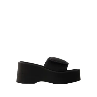 Courrèges Scuba Wave Sandals - Polyester - Black