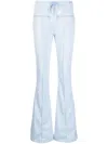 Courrèges Seam-detailing Flared Track Pants In Blue