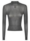 COURRÈGES SEE-THROUGH FITTED TOP