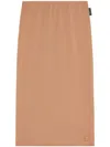 Courrèges Sheer Tube Skirt In Neutrals