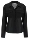 Courrèges Semi-transparent Pocket Shirt With Modern Silhouette