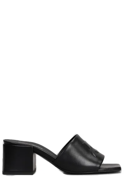 COURRÈGES SHADOW OPEN-TOE MULES
