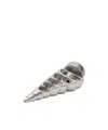 Courrèges Shell Pendant, Single Earring. In Gray