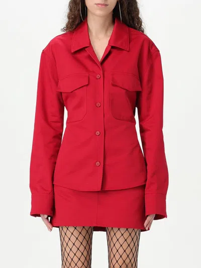 COURRÈGES SHIRT COURRÈGES WOMAN COLOR RED,G58916014