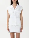 Courrèges Sleeveless Utility Shirt In White