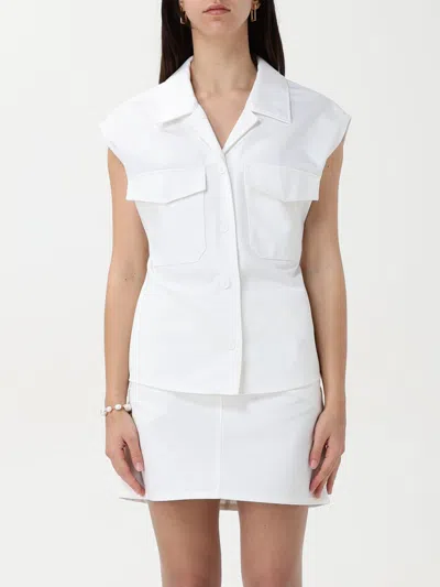 COURRÈGES SHIRT COURRÈGES WOMAN COLOR WHITE,G72344001