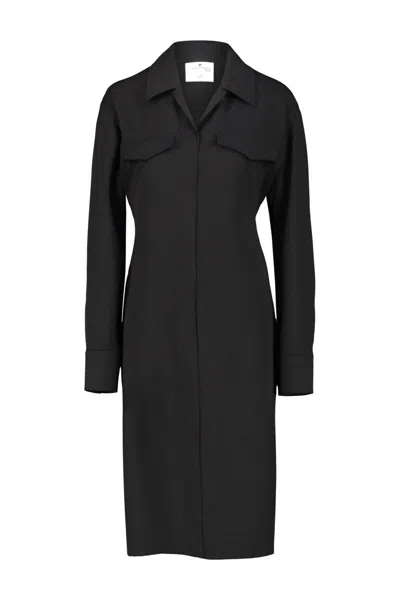 Courrèges Shirt Dress In Crepe Clothing