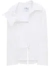 Courrèges Modular Asymmetric Poplin Shirt In White