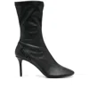 Courrèges 80mm Oblique Boots In Black
