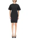 Courrèges Courreges Short Cotton Dress In Black