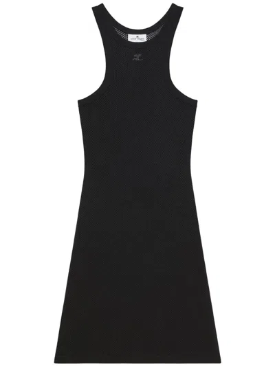 Courrèges Courreges Women Short Scuba Dress In Black