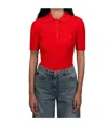 Courrèges Short-sleeved Polo Shirt In Red