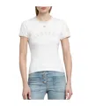 Courrèges Short-sleeved Printed T-shirt In White
