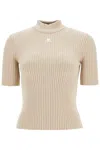 Courrèges Short-sleeved Ribbed Re-e